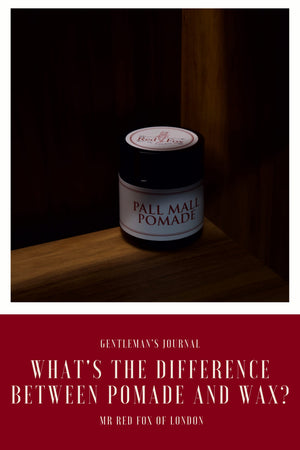 What's the difference between pomade and wax, and